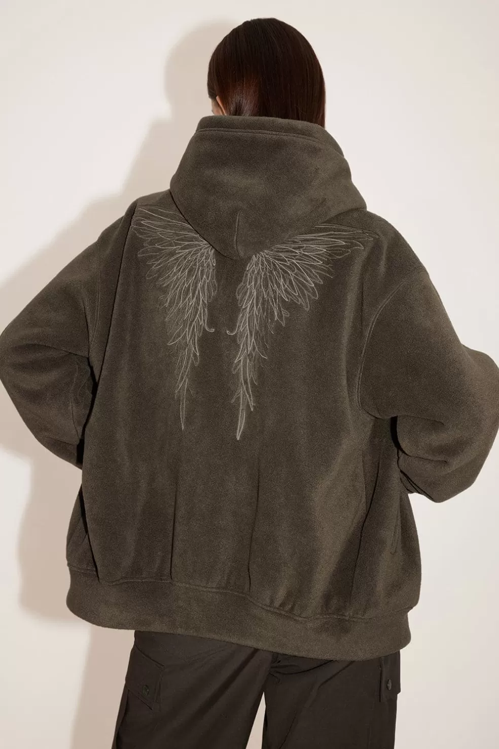 Angel Collection Fleece-Sweatshirt Mit Stehkragen Und Reisverschluss-Miss Sixty Clearance