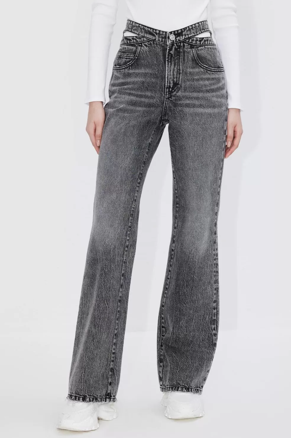 Ausgestellte Jeans Mit Ausgeschnittenem Bund-Miss Sixty Online