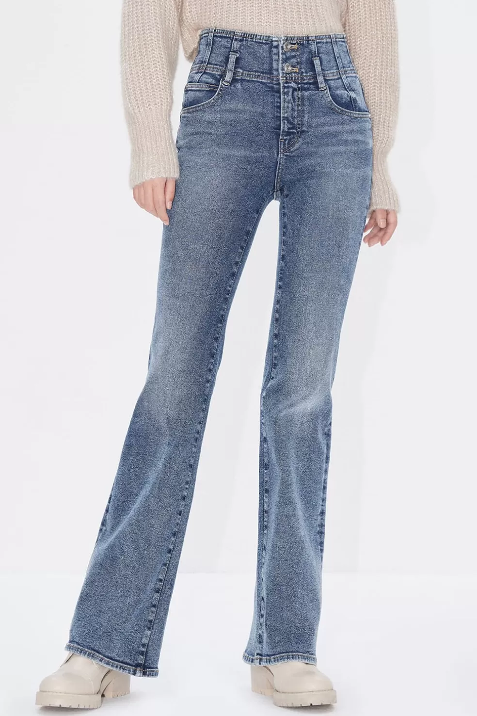 Ausgestellte Jeans Mit Hoher Taille-Miss Sixty Clearance