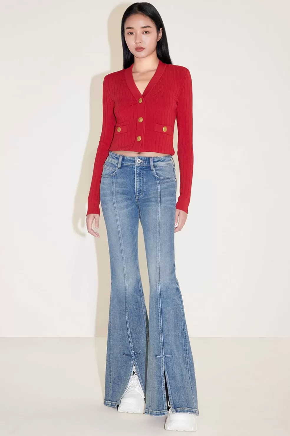 Ausgestellte Jeans Mit Retro-Schnalle-Miss Sixty New