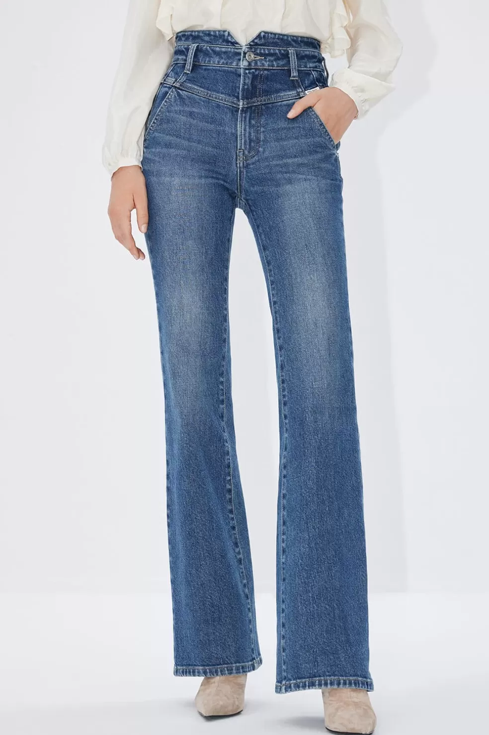 Ausgestellte, Steife Jeans Mit Hoher Taille-Miss Sixty Clearance