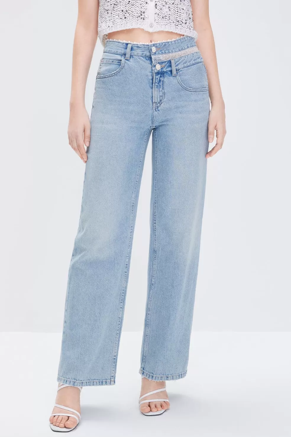 Baggy, Stylische Denim-Jeans Mit Acid-Waschung-Miss Sixty Hot