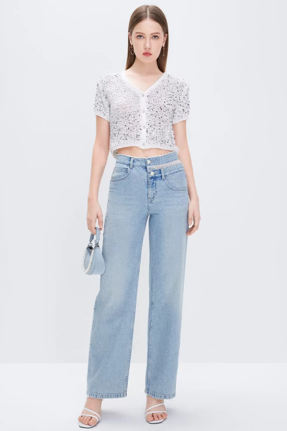 Baggy, Stylische Denim-Jeans Mit Acid-Waschung-Miss Sixty Hot