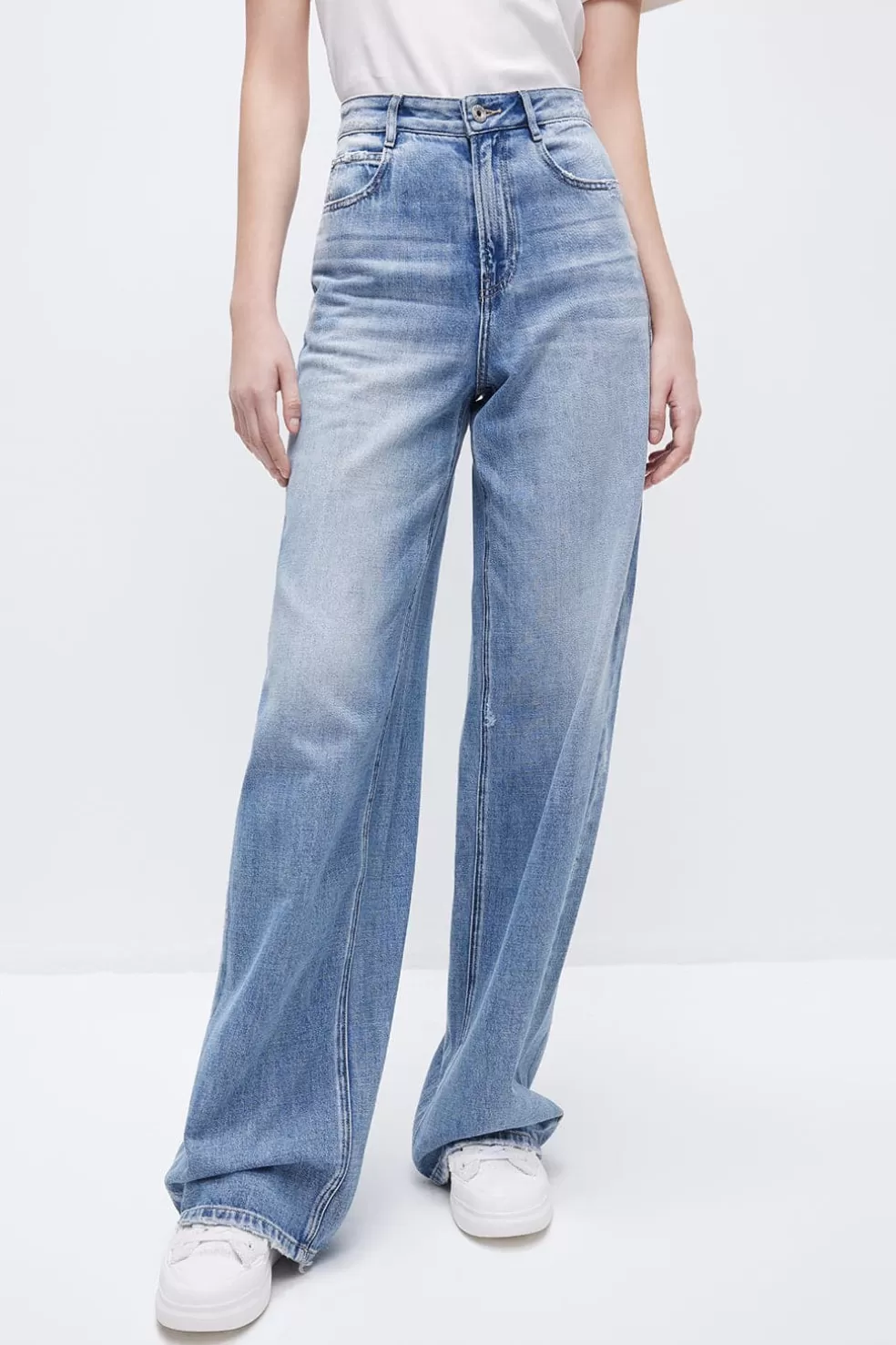 Baggy-Jeans Mit Hoher Taille-Miss Sixty Cheap