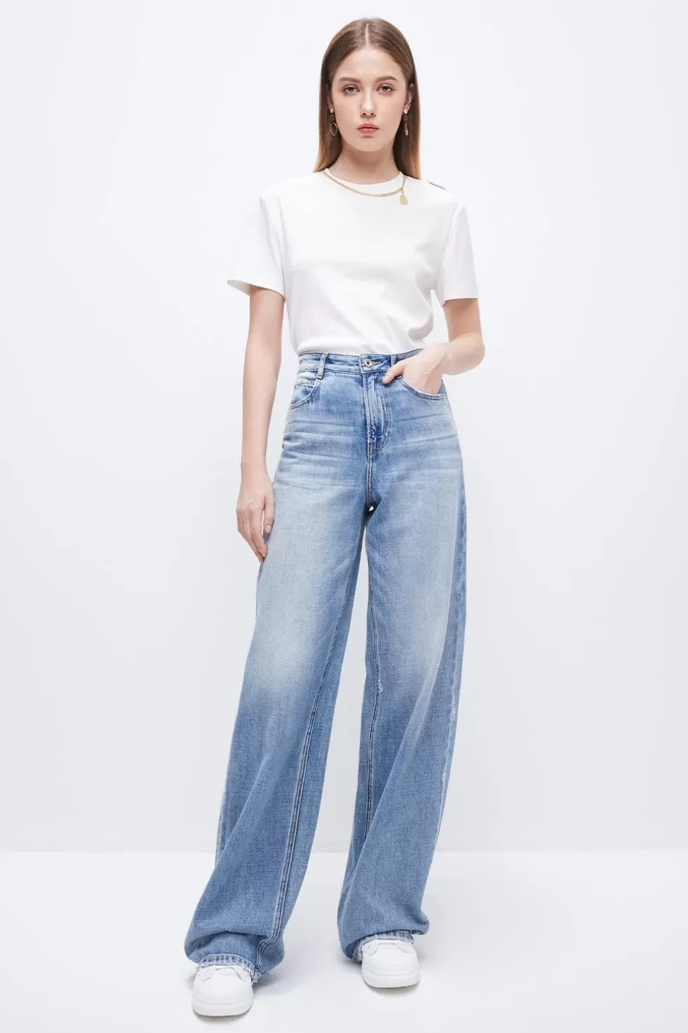 Baggy-Jeans Mit Hoher Taille-Miss Sixty Cheap