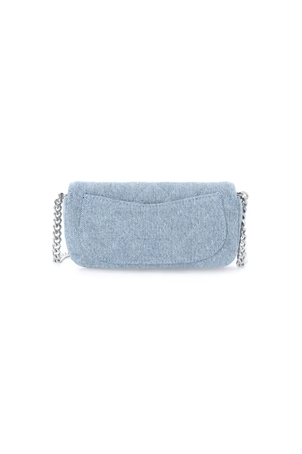 Denimblaue Kettenumschlagtasche-Miss Sixty New