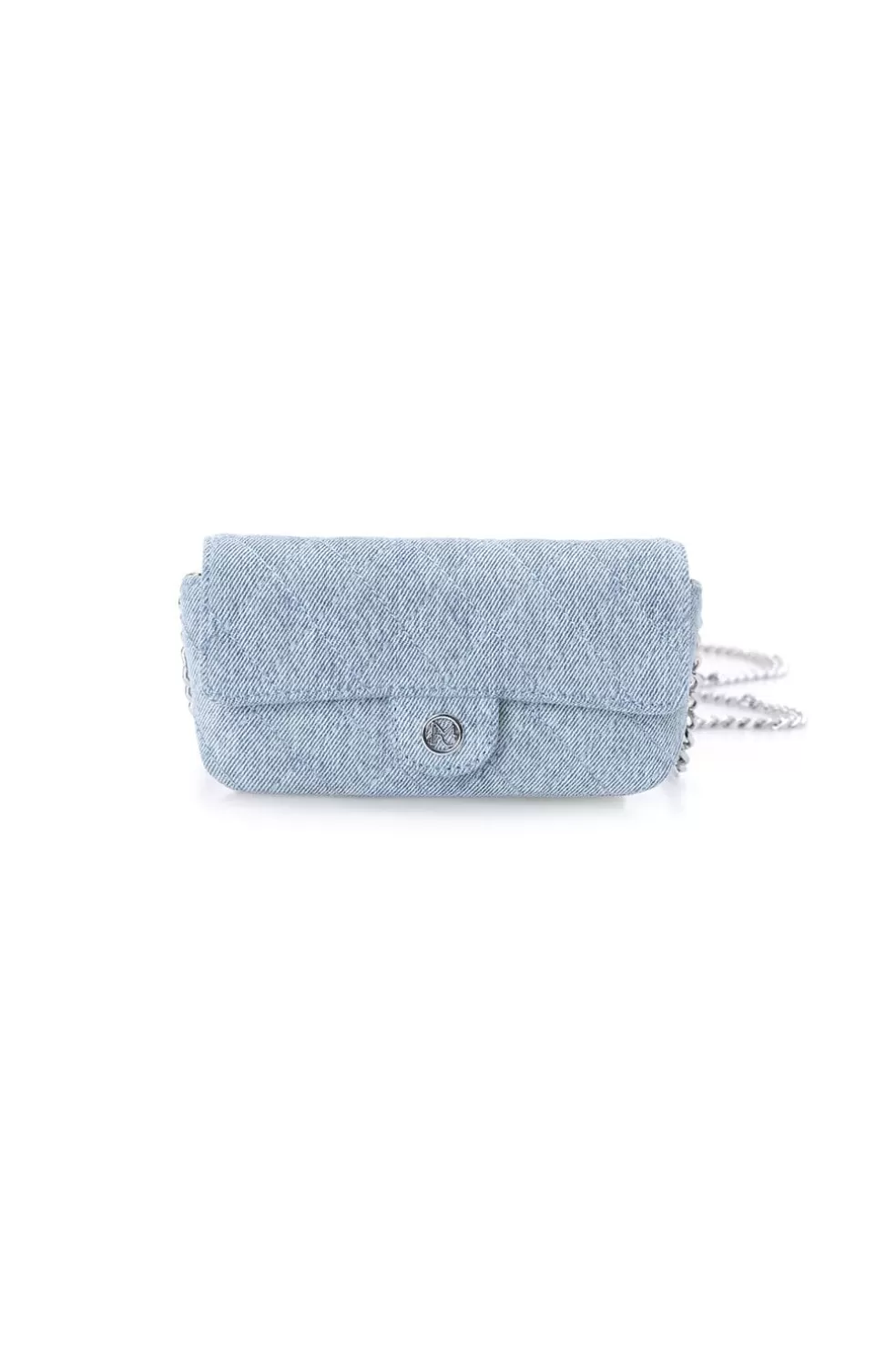 Denimblaue Kettenumschlagtasche-Miss Sixty New