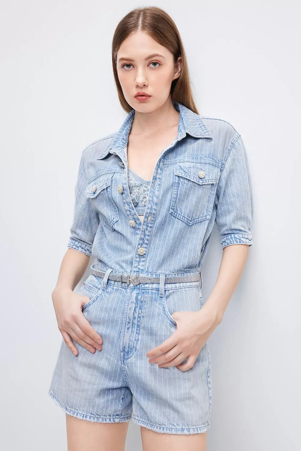 Denim-Overall Mit Gurtel-Miss Sixty Best