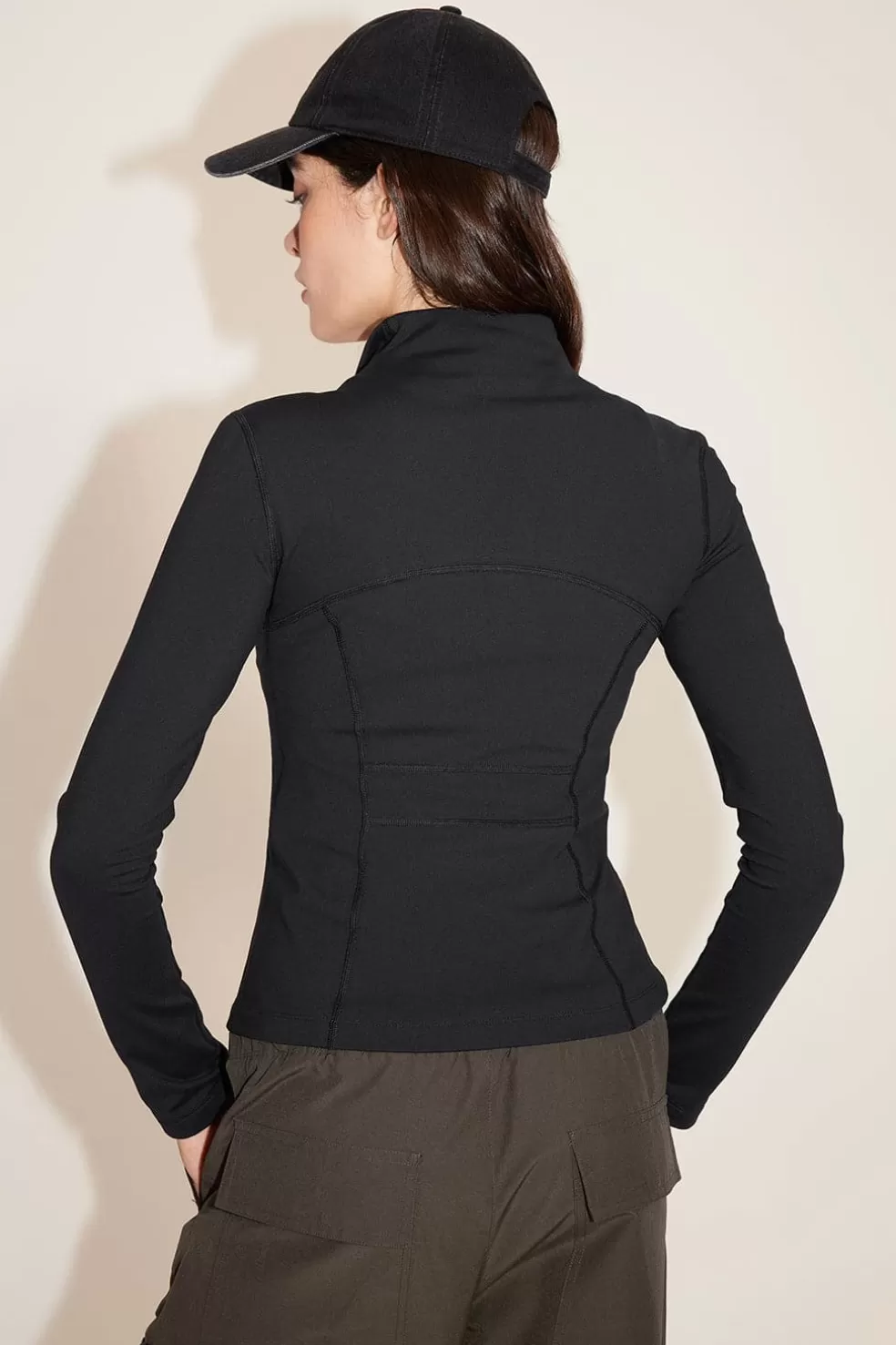 E Elastische Slim-Fit-Yogajacke Mit Stehkragen-Miss Sixty Flash Sale