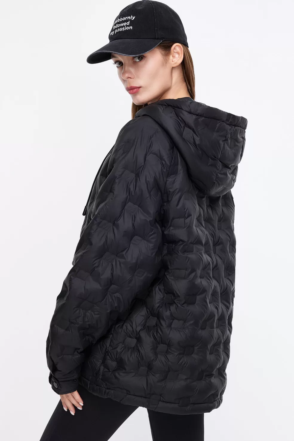 E, Gepragte, Strukturierte Thermo-Daunenjacke Mit Kapuze-Miss Sixty Outlet