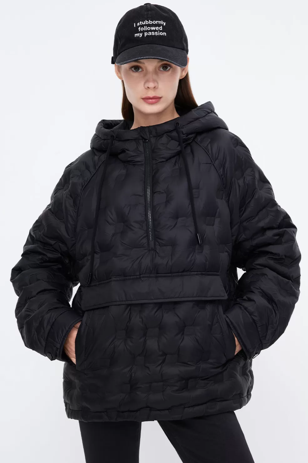 E, Gepragte, Strukturierte Thermo-Daunenjacke Mit Kapuze-Miss Sixty Outlet