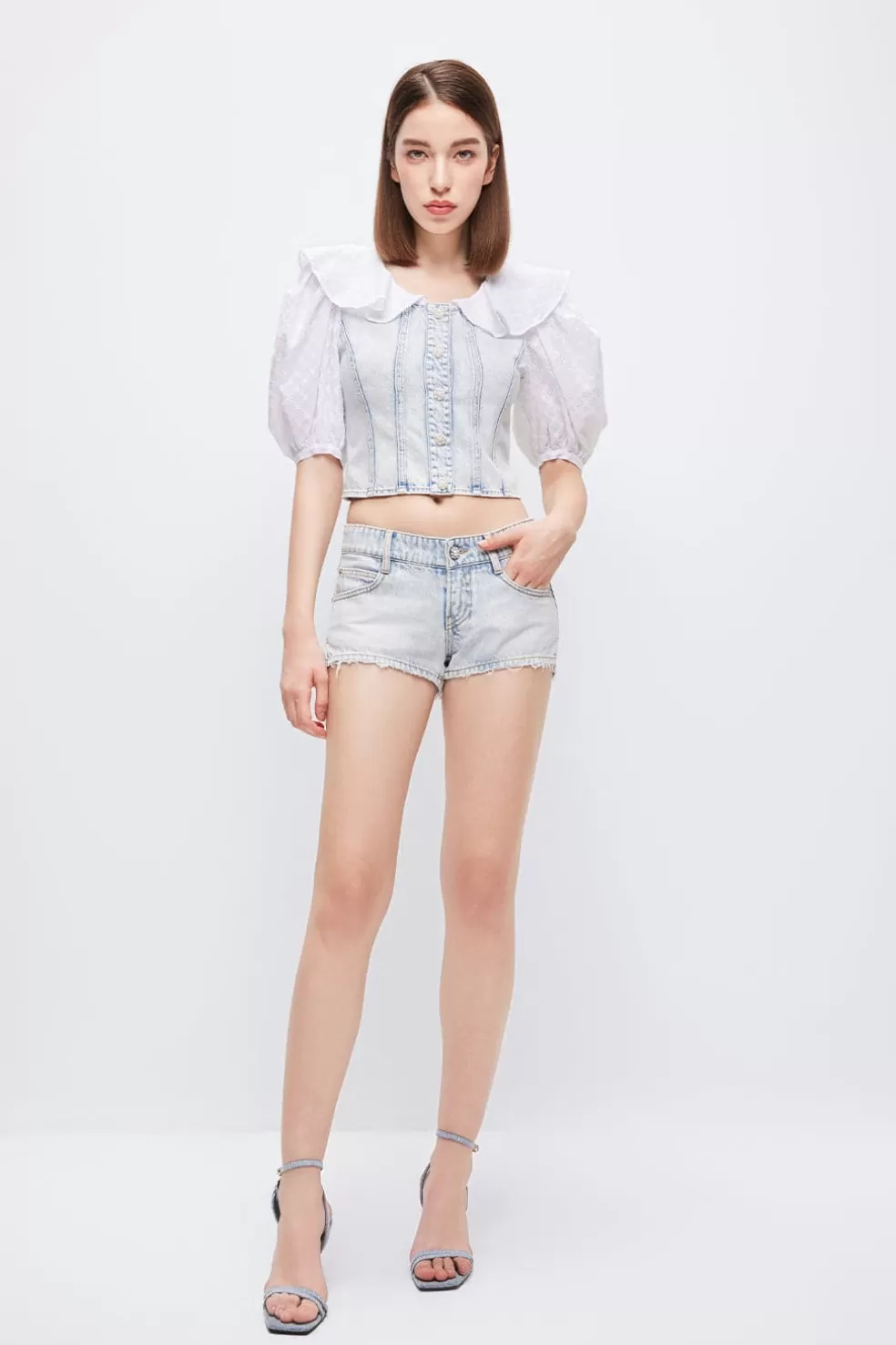 E Jeansshorts Mit Niedrigem Bund-Miss Sixty Outlet