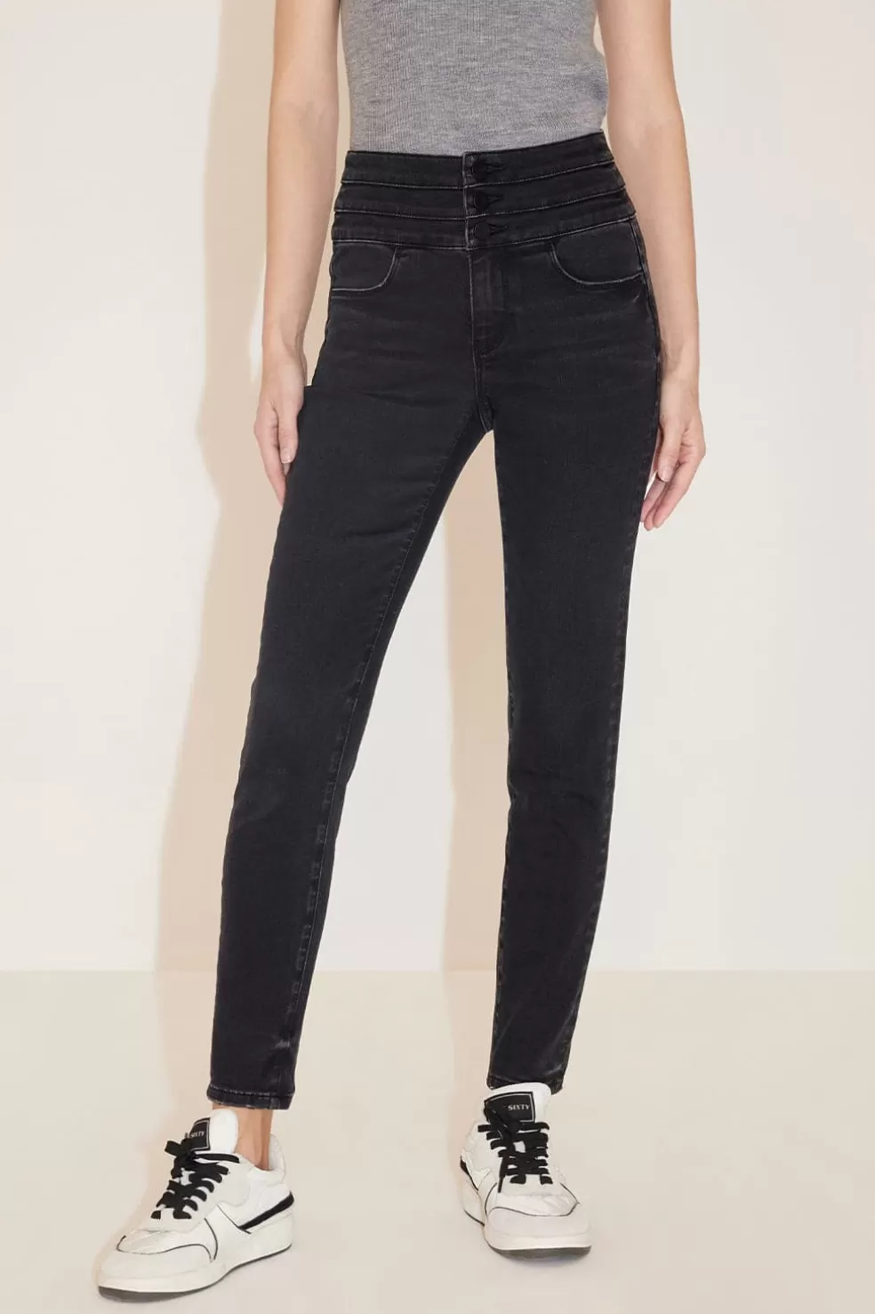 E Slim-Fit-Jeans Mit Hoher Taille-Miss Sixty Outlet