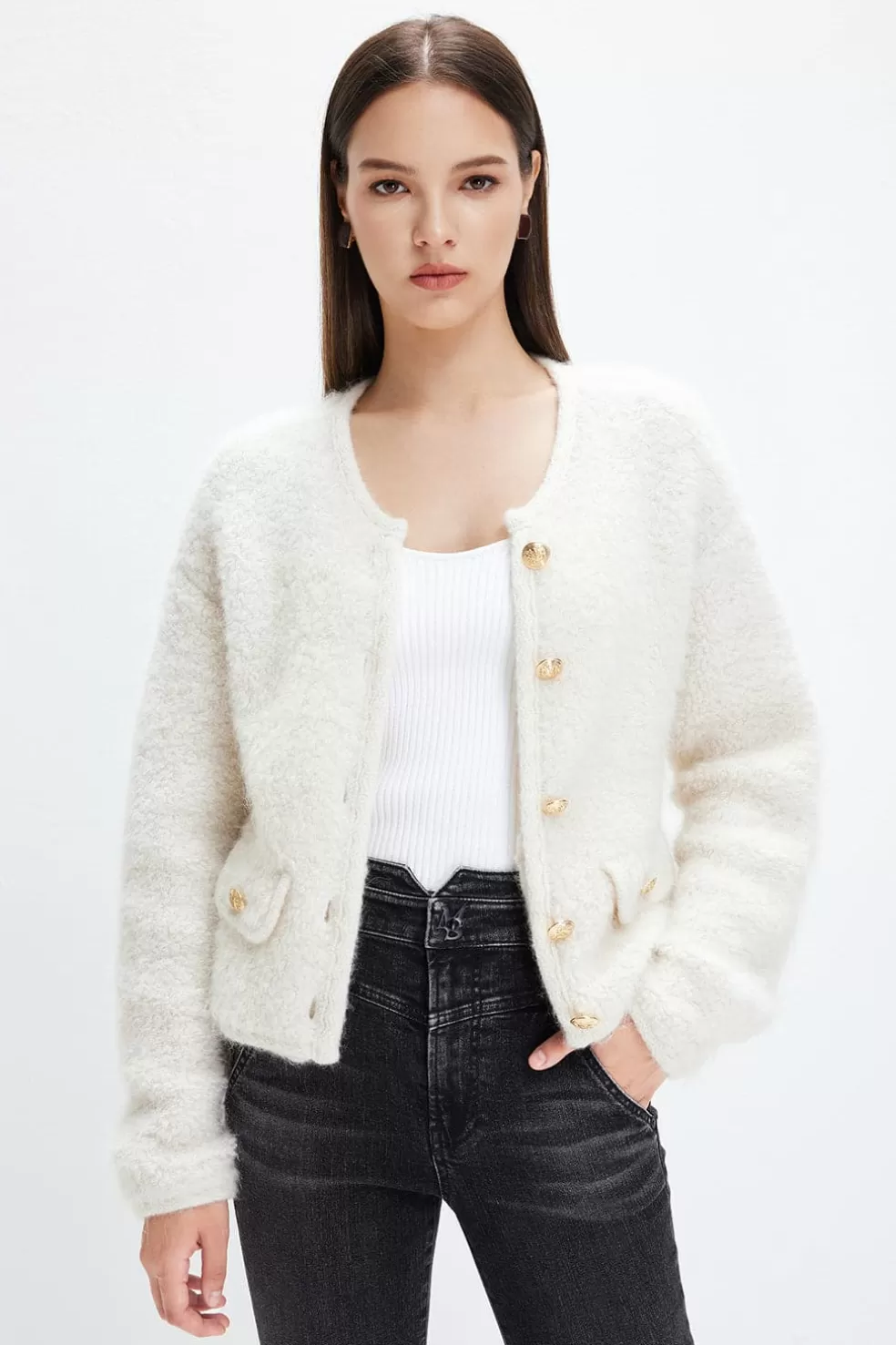 Elegante Wollstrickjacke-Miss Sixty Best Sale