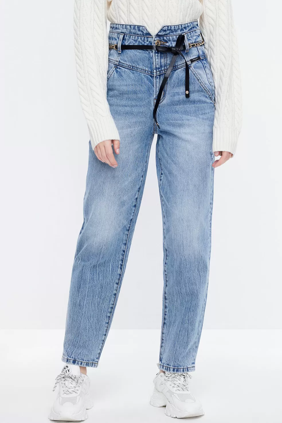 Gerade Geschnittene Jeans Mit Kette-Miss Sixty New