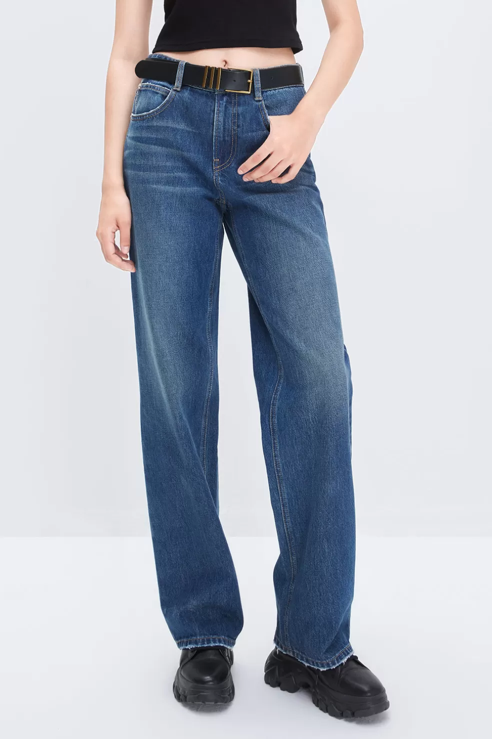 Gerade Und Taillierte Jeans Aus Baumwolle-Miss Sixty Discount