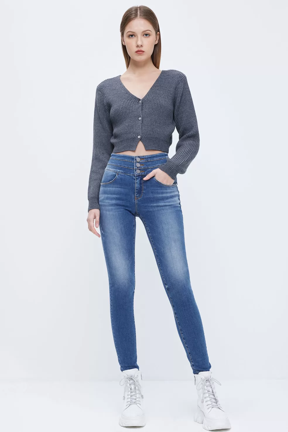 Hoch Sitzende Rohrenjeans-Miss Sixty Best