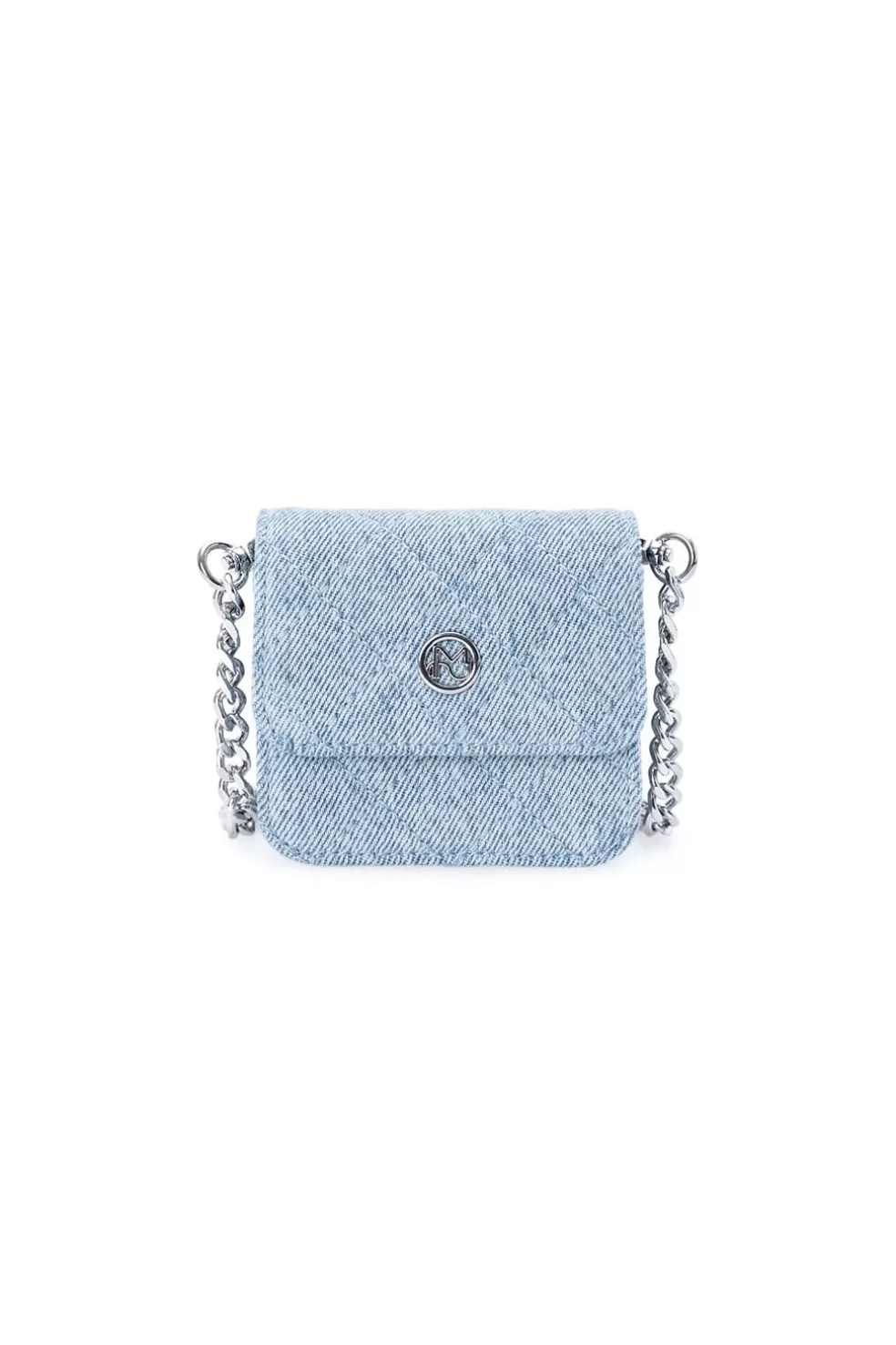 Mini-Kettentasche Aus Denim-Miss Sixty Best Sale