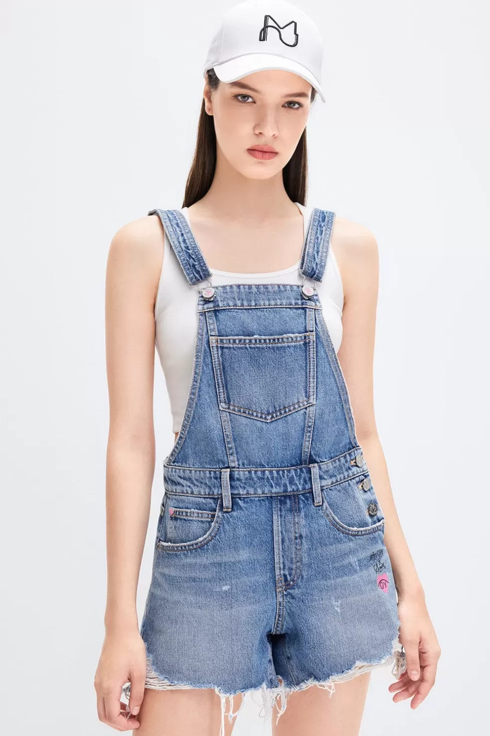 X Andre Saraiva Capsule Collection Zerrissener Denim-Jumpsuit-Miss Sixty New