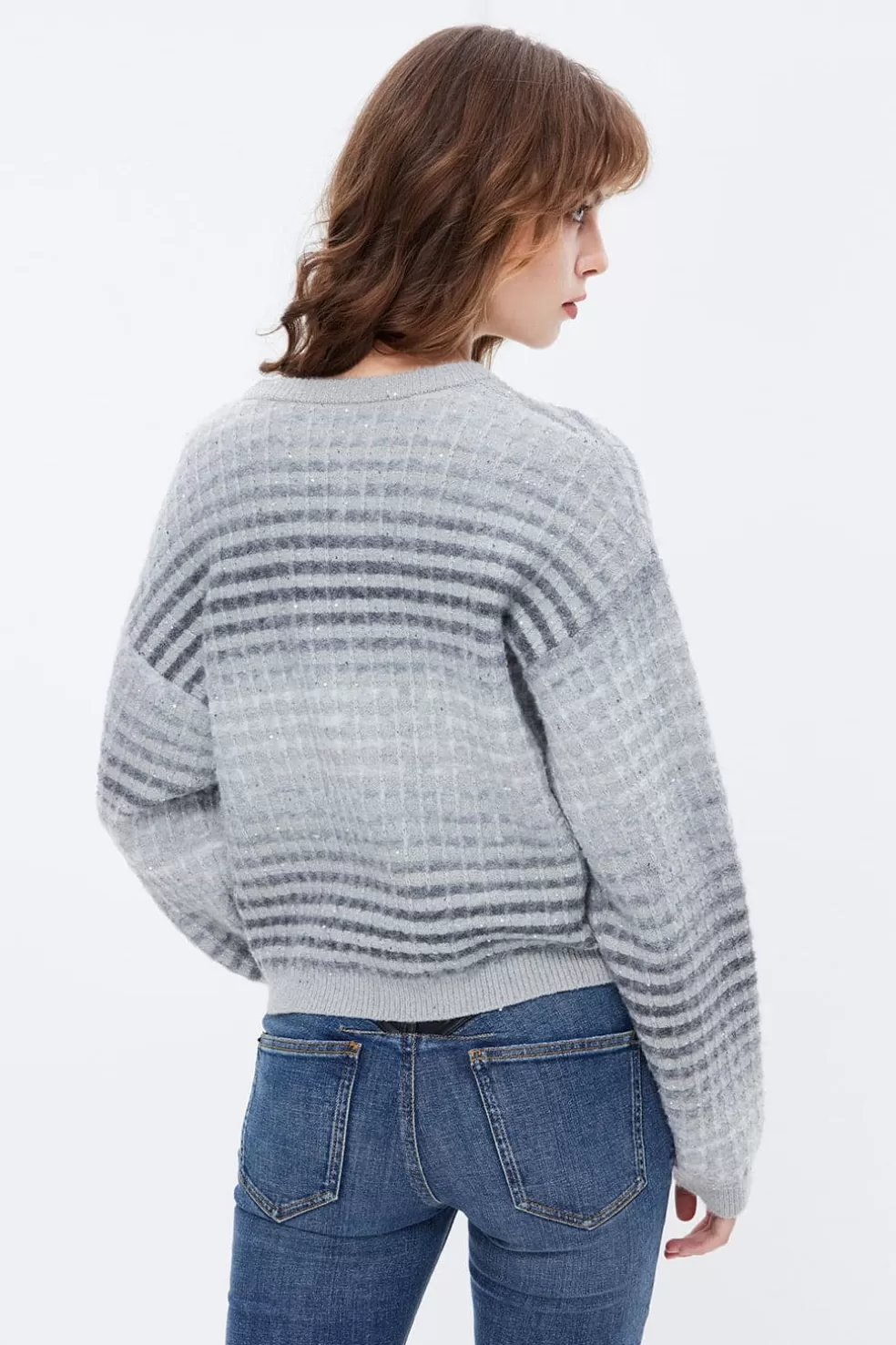 Schlankmachender Mohair-Strickpullover Mit Rundhalsausschnitt Und Farbverlauf-Miss Sixty Best