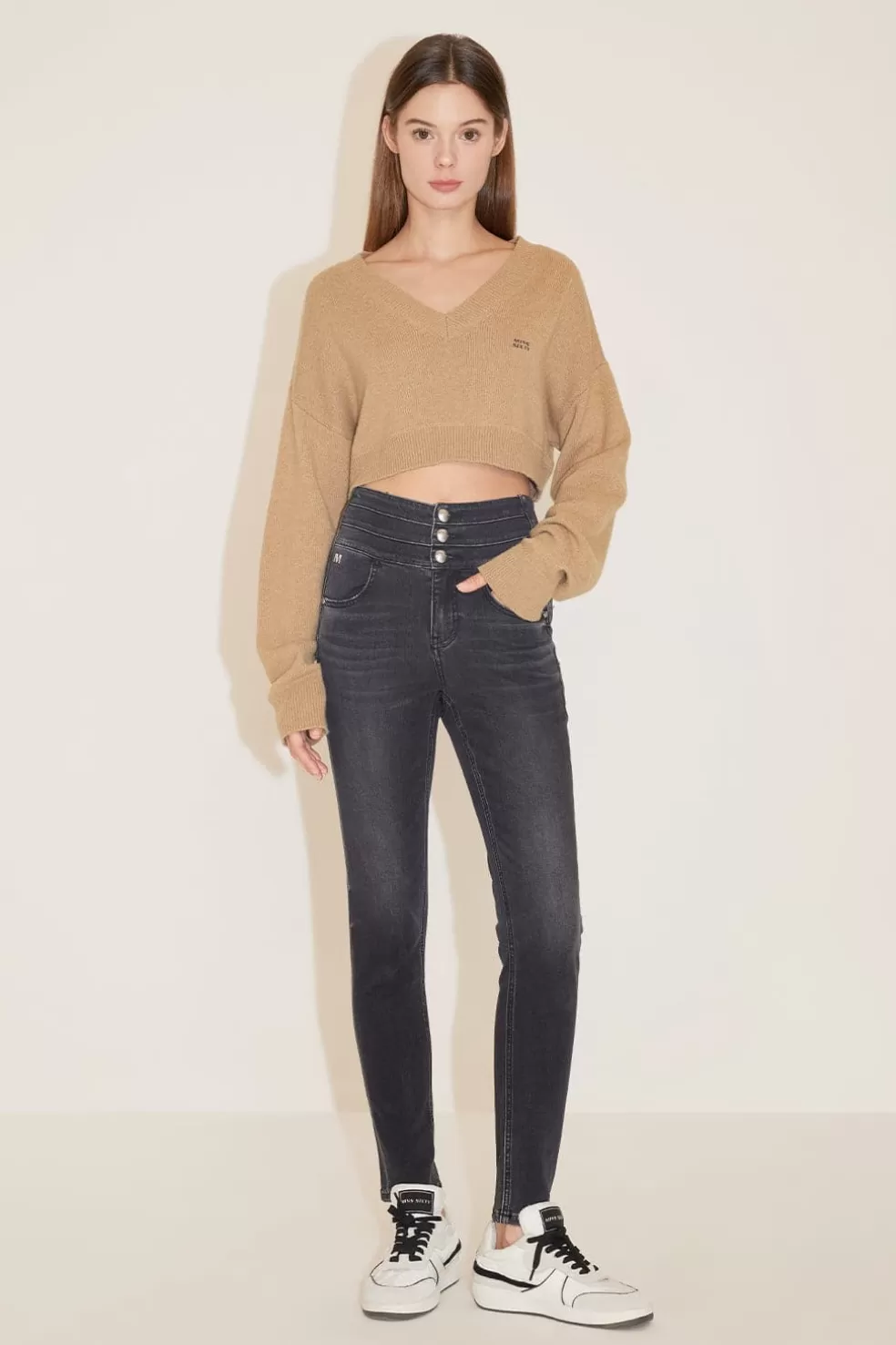 Slim-Fit-Jeans Mit Hoher Taille-Miss Sixty Best