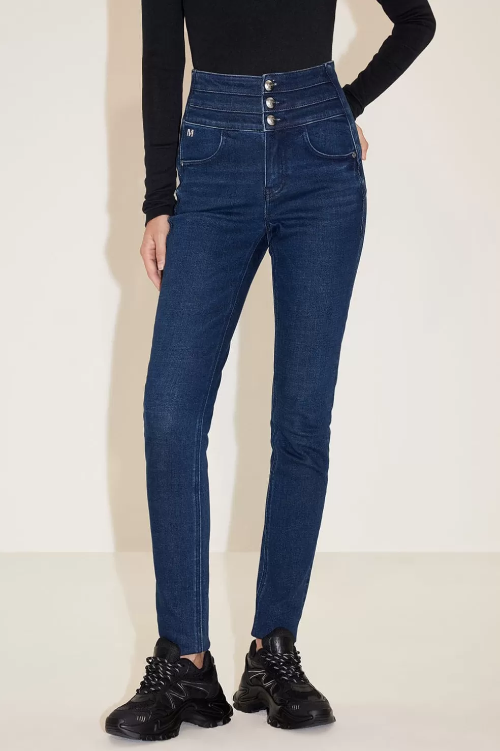 Slim-Fit-Jeans Mit Hoher Taille-Miss Sixty New