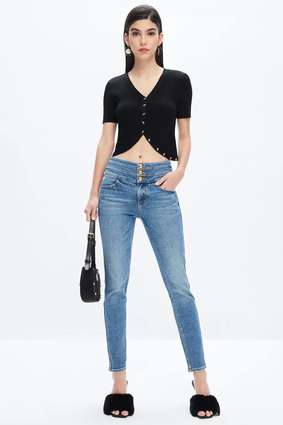 Slim-Fit-Jeans Mit Hoher Taille-Miss Sixty Outlet