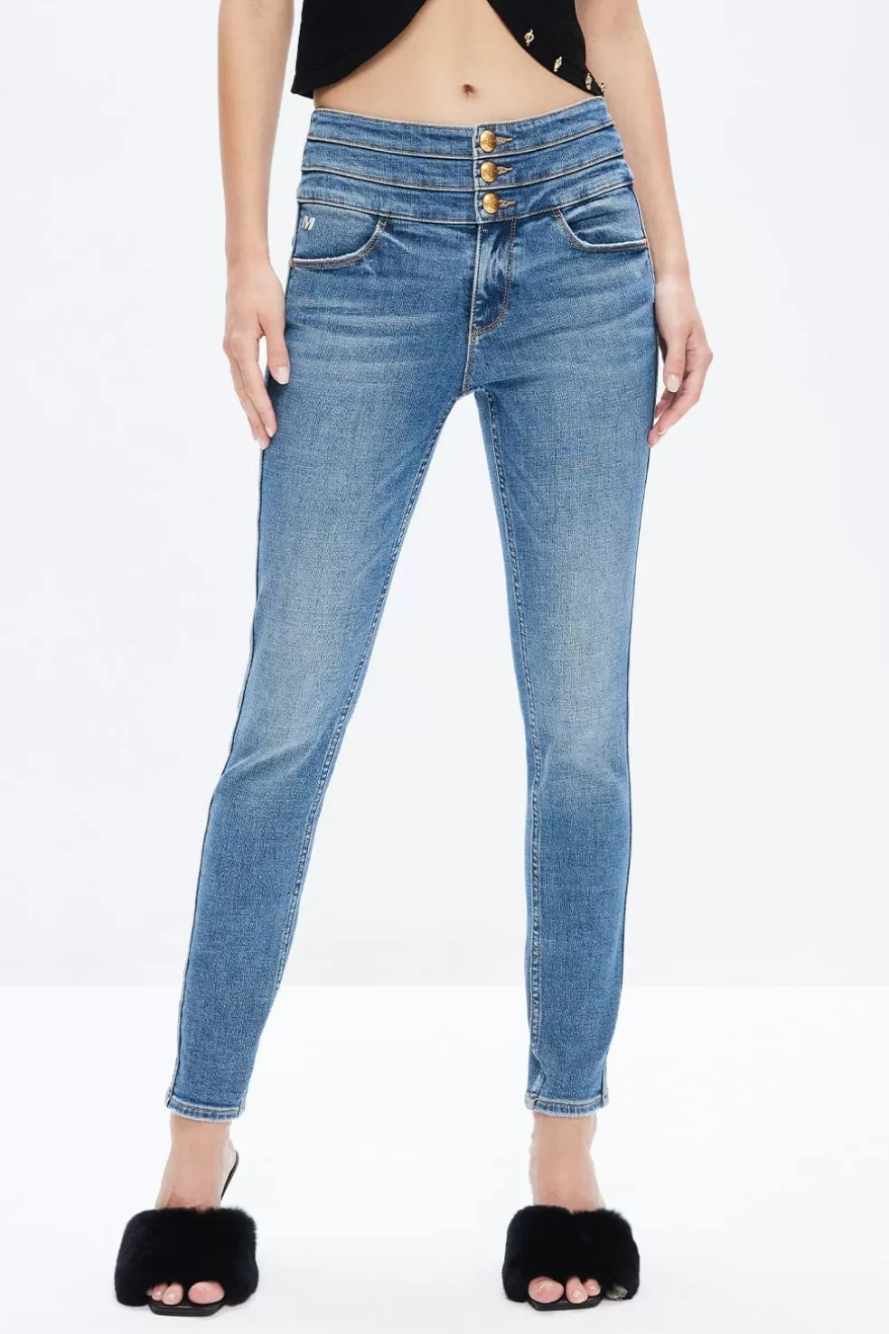 Slim-Fit-Jeans Mit Hoher Taille-Miss Sixty Outlet