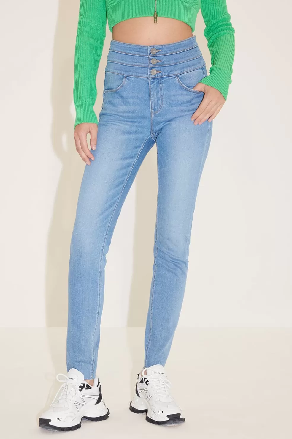 Slim-Fit-Jeans Mit Hoher Taille-Miss Sixty Online