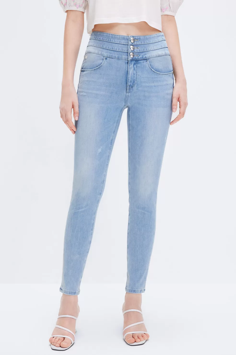 Slim-Fit-Jeans Mit Hoher Taille-Miss Sixty Store