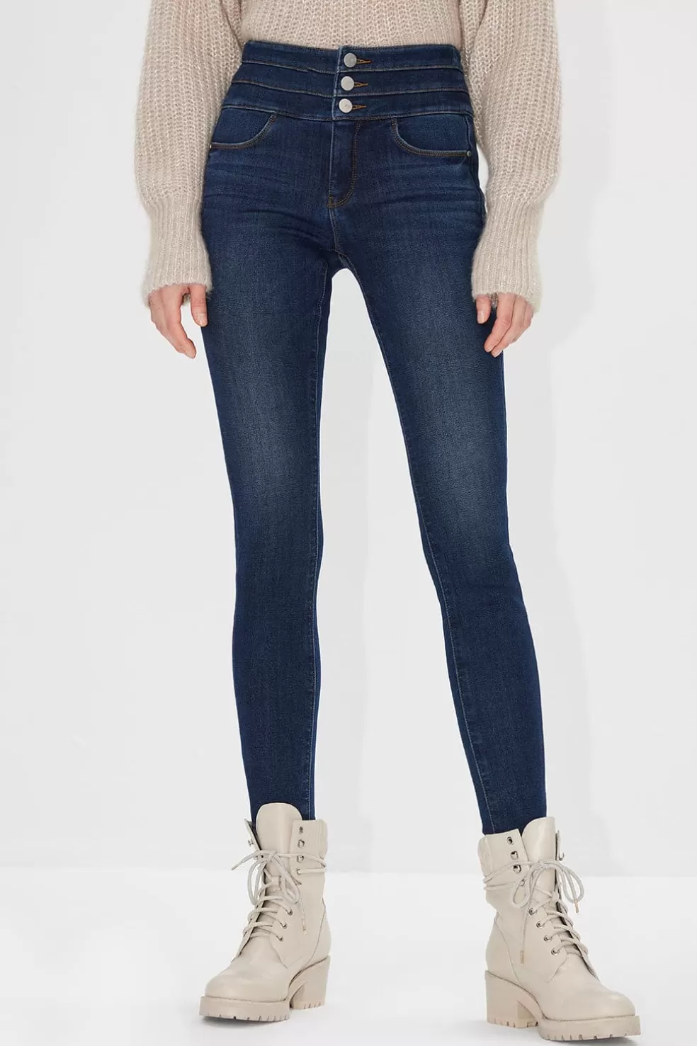 Warme Skinny-Jeans Mit Hoher Taille-Miss Sixty New