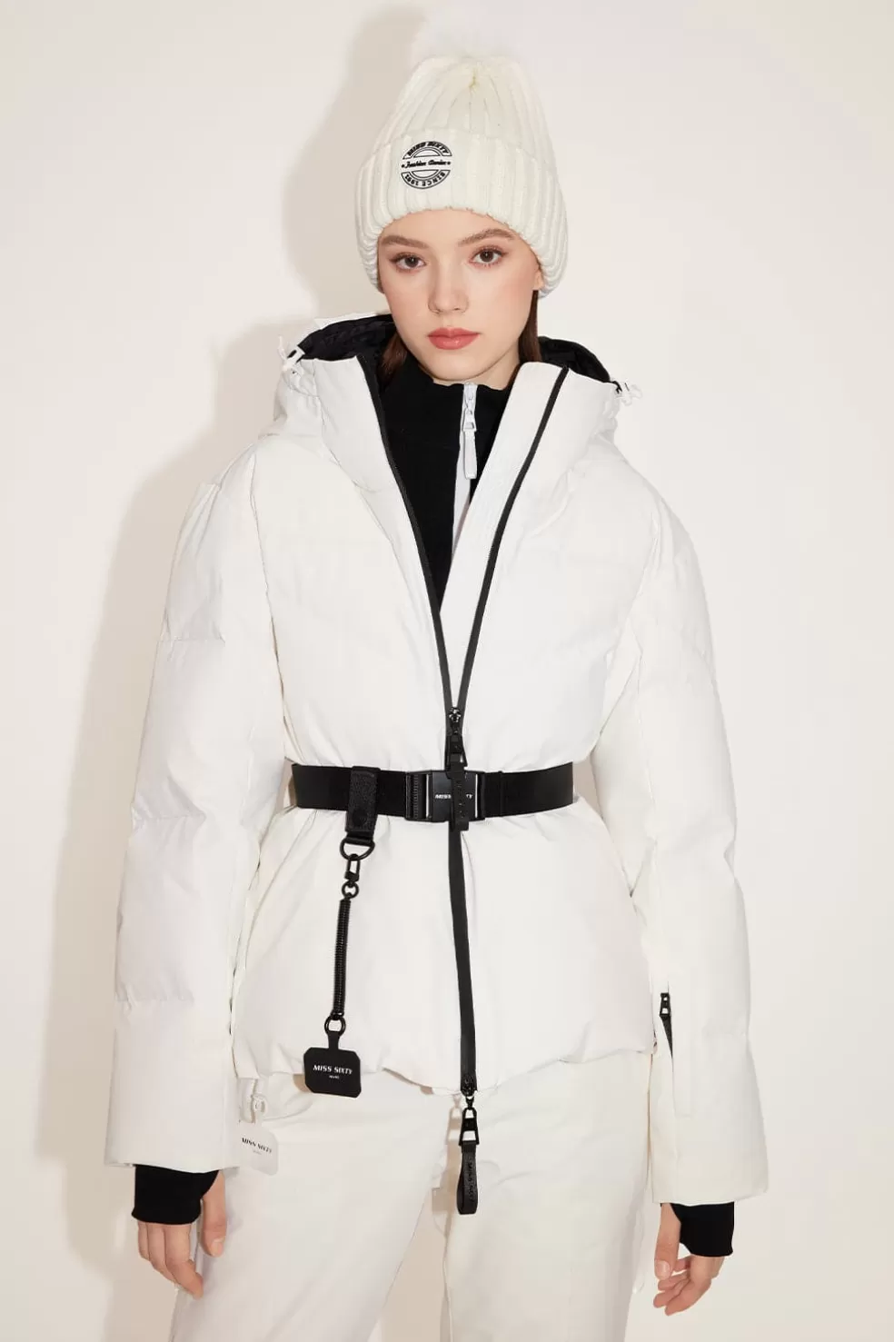 Winddichte Daunenjacke Mit Kapuze Aus Der Ski-Kollektion-Miss Sixty Cheap